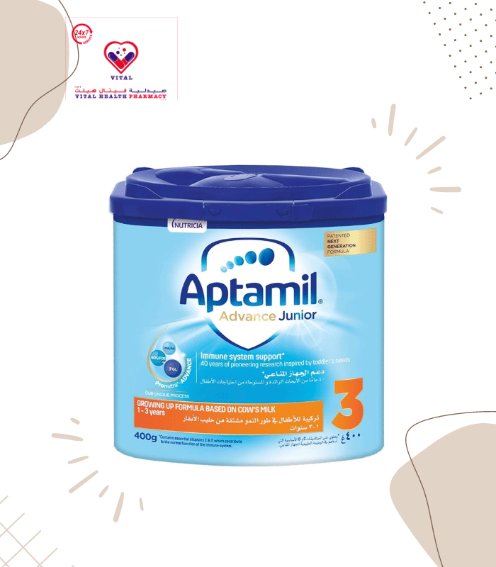 Aptamil Advance Junior 3 is a scientifically advanced, patented formula based on 40 years of research inspired by the needs of your baby. It is the only formula with Prontra®-Advance that combines our unique blend of ingredients with our unique advanced process.