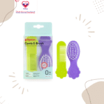 True hair care kit, which is characterized by a brush made of natural hair, the best plastic materials, completely safe on your child's scalp, a wide handle for easy grip, and a lunar-shaped comb with soft ends, it is the ideal kit to care for your child's hair