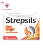 Strepsils Lozenges Warm Ginger 24 Pack offer quick relief for sore throats with a soothing ginger flavour.