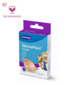 Made of width-ways elastic textile fabric; water-repellent impregnation; snug-fitting; also available as finger plasters in special shapes designed for fingertips and joints.