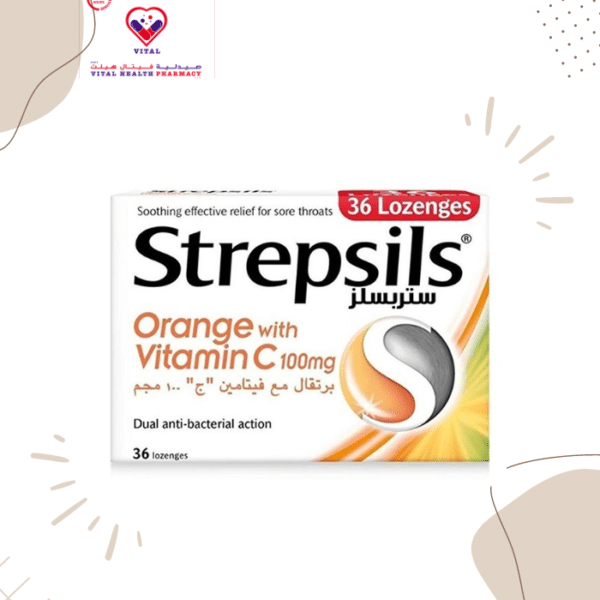 Strepsils Orange with Vitamin C antibacterial lozenges provide fast, soothing and effective relief from the discomfort of sore throats.