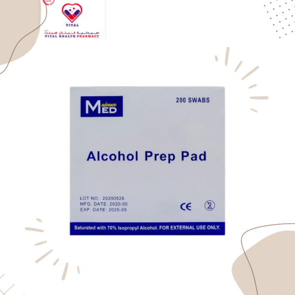 Advance Med Alcohol Swabs is a pad saturated with 70% Isopropyl alcohol which is used to disinfect the skin.