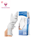 These hypoallergenic 100% cotton gloves work effectively to aid the absorption of hand creams and ointments or to conceal skin disorders. Make the most of lotions and treatments - perfect for overnight use. They provide a comfortable fit and can be washed for re-use.