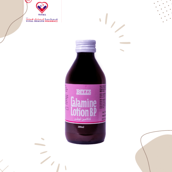 Bell’s calamine lotion bp is applied to the skin to relieve minor irritations and sunburn.