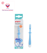 Extra soft and rounded bristles are tender and gentle on your child's gumsUses bristles made of Dupont Tynex Filament for effectively cleaning of baby's teethThin brush head allows it to move easily into baby's mouth during cleaningLonger bristle at the tip of brush for better cleaning of back teeth.