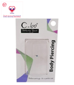 C-bo body jewelries are made from surgical stainless steel with crystals and cubic zirconia gemstones.