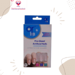 Or Bleu Pink Pre-Glued Press On Nails 62