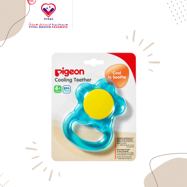 Pigeon Cooling Teether encourages the development of the periodontal membrane from the time your baby’s pearly whites start to appear. Available in engaging colours, it is ideally shaped for baby’s mouth and features a wide handle that has the perfect thickness for the baby’s small fingers to grasp securely.