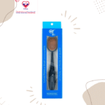 Oval and angular surface offers effortless application and seamless blending. Does not absorb much of the liquid or powder applied. Tilted handle for precision and stability.