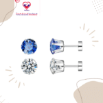 The upgraded Threadless Stud earrings back has a double snap & anti-drop design, easy to grip,not easy to shift and fall off,and very easy to put on/off.