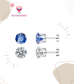 The upgraded Threadless Stud earrings back has a double snap & anti-drop design, easy to grip,not easy to shift and fall off,and very easy to put on/off.