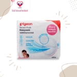 The disposable breast pads ensure an ideal fit with their 3-D shape and non-slip adhesive tape. Pigeon Honeycomb Breast Pads have a brushed cotton lining that is soft and gentle on the skin and the absorbent padding draws moisture away from the skin, trapping it behind a leak-proof liner.
