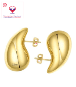 C-bo Earrings are made from surgical stainless steel. They are polished or plated with gold. C-bo Fashion earrings are an ideal choice for special occasions or daily use.