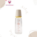 Pigeon Slim Neck 200ml Small Flow Glass Feeding Bottle (4+ Months)