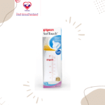 The nipple of the bottle is stretchable and allows easy sucking and wide movement of the baby's tongue.