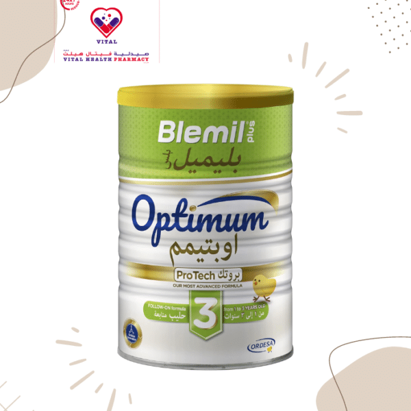 Blemil plus 3 also contain a little quantity of honey that improves the flavor and taste of the product and improves its acceptability. Proteins provides adequate protein content adapted to the needs of young children and their degree of maturation (35 percent protein reduction compared to cow's milk). Enriched with nucleotides, nutrients that help to complete the development of infants' digestive system and immune function. 
