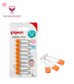 Pigeon Safety Pin is a handy product made of stainless steel for improved durability. Its flexible design can hold cloth diapers for ensuring convenient use. Plus, the rounded pin heads ensure maximum safety. The BPA-free construction promises safety like no other. It facilitates a variety of uses at any time.