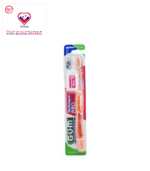 Its multi-level dome-shaped bristles effectively clean between the teeth and under the gumline and the raised bristles tip help to easily reach back teeth.