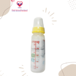 The bottle allows natural movement of the babys tongue, ensuring maximum development of babys facial and jaw muscles.The nipple of the bottle is stretchable and allows easy sucking and wide movement of the babys tongue.
